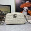 SMALL GG MARMONT SHOULDER BAG WHITE