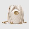 GG MARMONT MINI BUCKET BAG WHITE